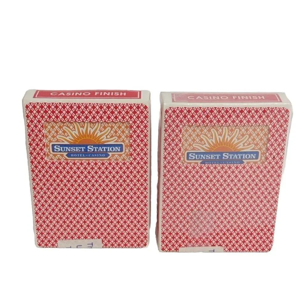Set Sunset Hotel & Casino Playing Cards Aristocrat Club Special Casino Sticker